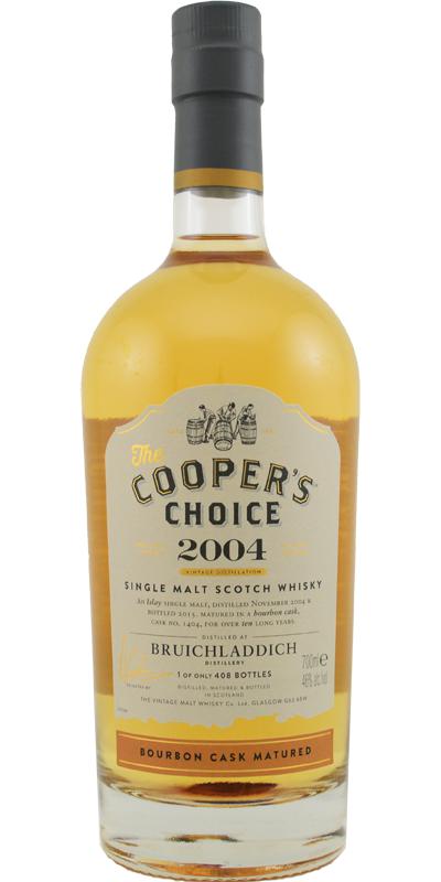 Bruichladdich 10 Year Old (D.2004, B.2015), The Cooper’s Choice Scotch Whisky | 700ML
