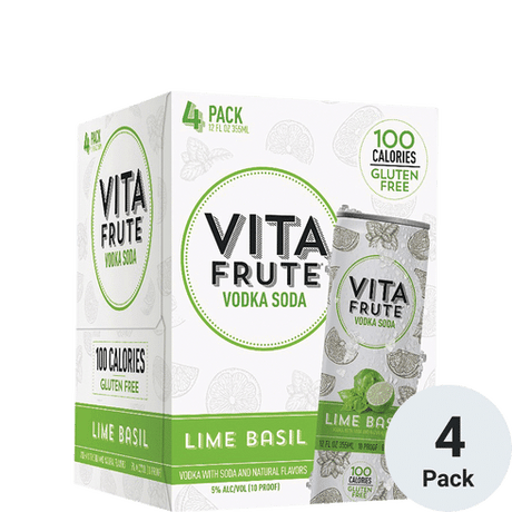 Vita Frute Lime Basil RTD Cocktail | 4pk-12oz Cans at CaskCartel.com