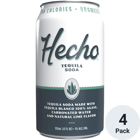Hecho Soda Tequila Ready To Drink Cocktail 4 PACK | 12OZ at CaskCartel.com