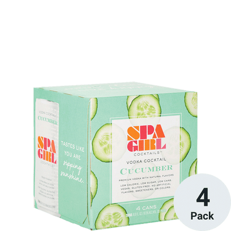 Spa Girl Cocktail Cucumber Vodka Cocktail | 4pk-200ml at CaskCartel.com