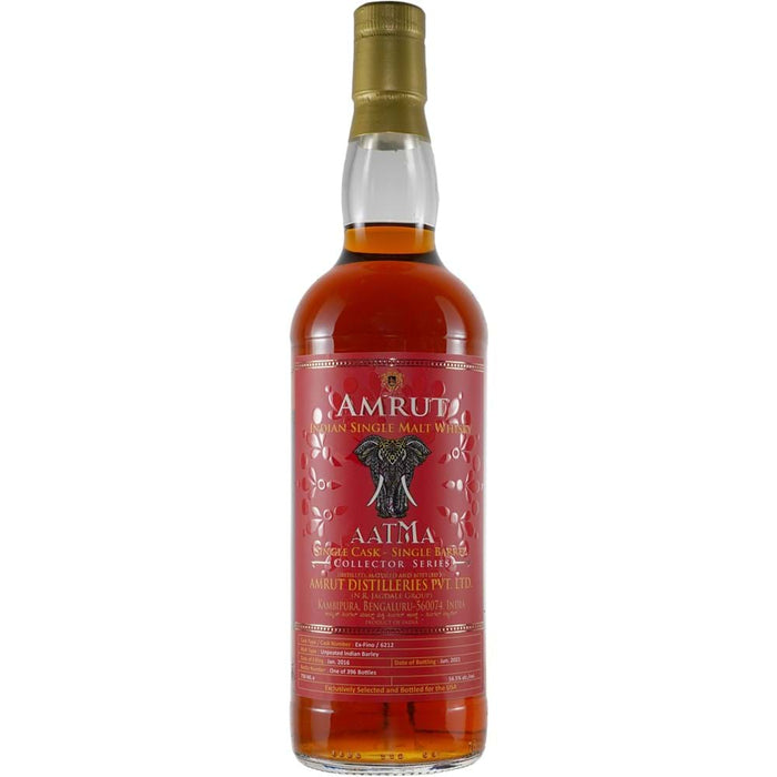 Amrut Aatma # 5 Indian Barley Aged in Fino Sherry Cask # 6212 Single Malt Whisky