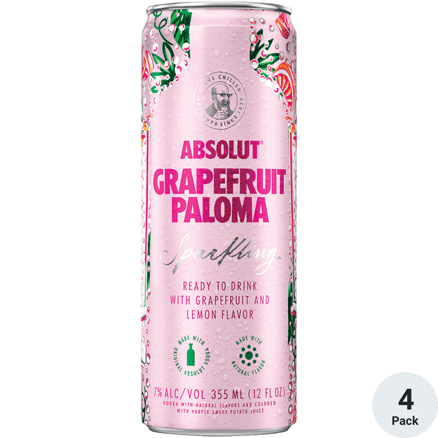 Absolut Grapefruit Paloma | 4pk-12oz Cans at CaskCartel.com