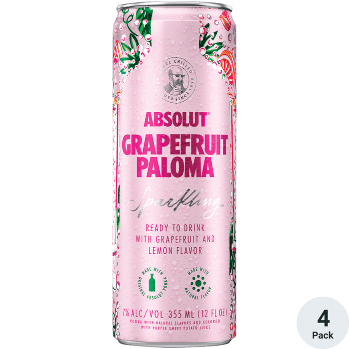 Absolut Grapefruit Paloma | 4pk-12oz Cans