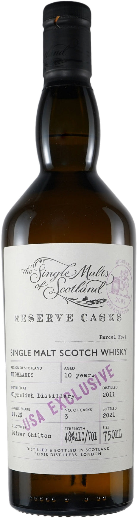 The Single Malts of Scotland Clynelish 10 Year Old Reserve Casks Scotch Whisky at CaskCartel.com