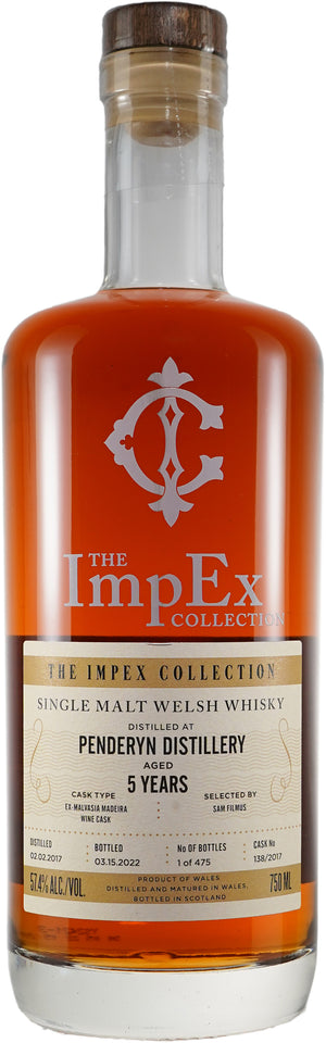 The Impex Collection Penderyn 5 Year Old Welsh Single Malt 2017 Whisky at CaskCartel.com