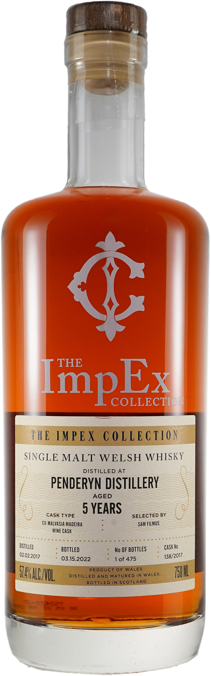 The Impex Collection Penderyn 5 Year Old Welsh Single Malt 2017 Whisky