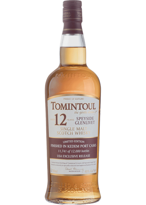 Tomintoul 12 Year Old Kedem Port Cask Finish Scotch Whisky at CaskCartel.com