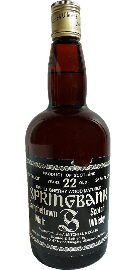 Springbank 22 Year Old Refill Sherry Wood Matured Scotch Whisky at CaskCartel.com