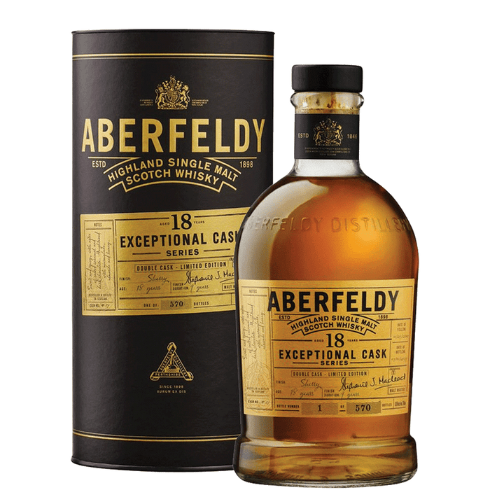 Aberfeldy 18 year Old Exceptional Cask Oloroso Cask Finish Scotch Whisky