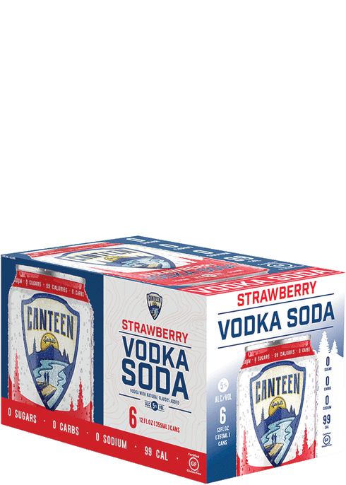 Canteen Spirits Strawberry Vodka Soda Cocktail | 6x355ML at CaskCartel.com