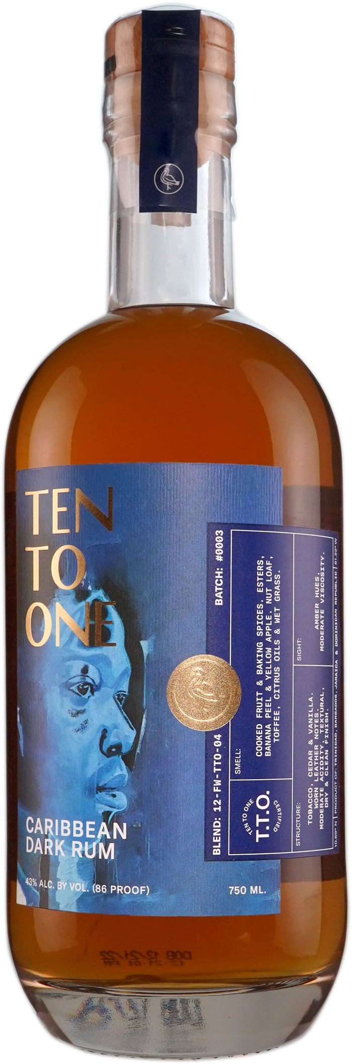 Ten to One Limited Release Caribbean Dark 2023 Rum