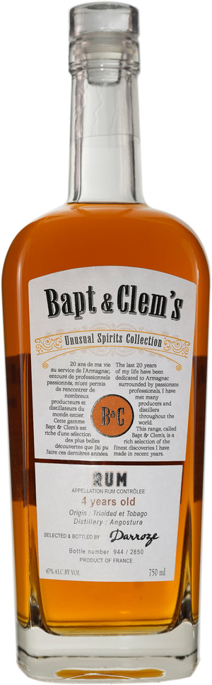 Bapt & Clem's 4 Year Old Trinidad & Tobago Rum at CaskCartel.com