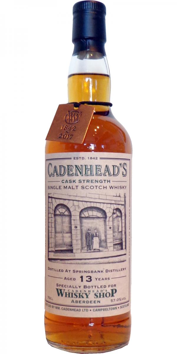 Springbank 2003 Cadenhead's 13 Year Old Single Malt Scotch Whisky at CaskCartel.com