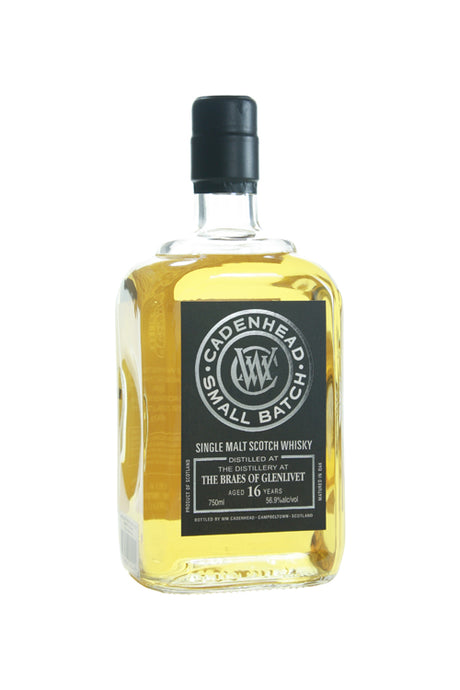 Braes of Glenlivet 16 Year Old Single Malt (Cadenhead Bottling) Scotch Whisky at CaskCartel.com