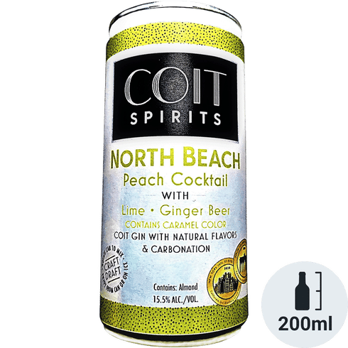 Coit Spirits North Beach Peach Ready To Drink Cocktail | (4)*200ML at CaskCartel.com