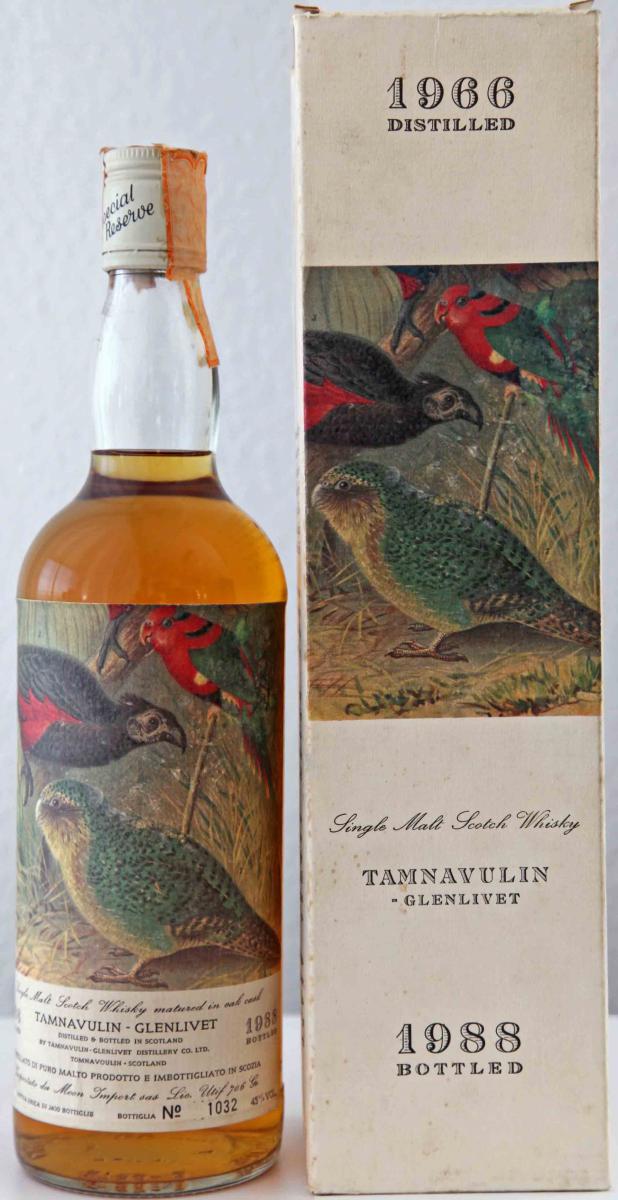 Tamnavulin-Glenlivet 1966 (Bottled 1988) Moon Import The Birds Scotch Whisky | 700ML at CaskCartel.com