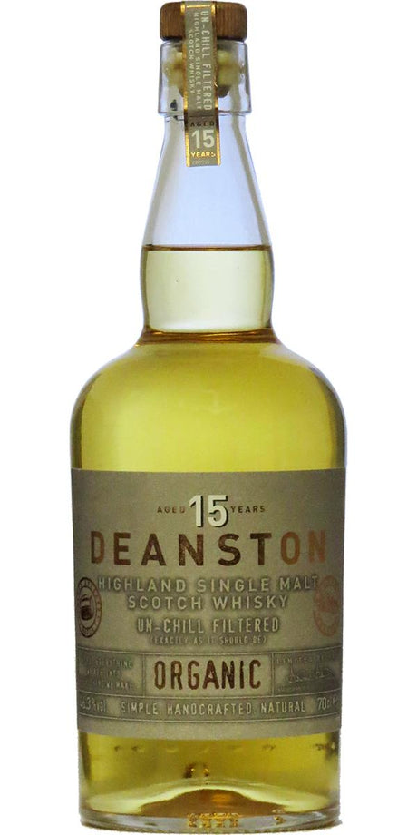Deanston 15 Year Old Organic Un-Chill Filtered Scotch Whisky | 700ML at CaskCartel.com