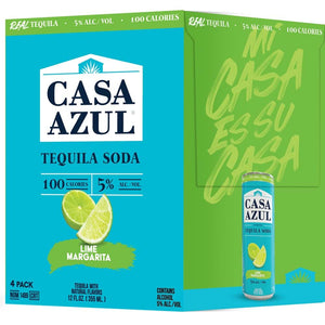 Casa Azul Tequila Soda Lime Margarita Cocktail | 4x355ML at CaskCartel.com