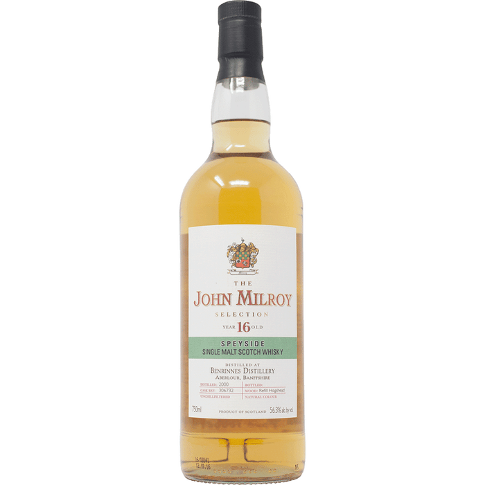 The John Milroy Selection Benrinnes 16 Year Old Speyside Single Malt Scotch Whisky