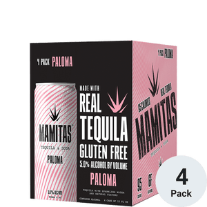 Mamitas Soda Paloma & Tequila Ready To Drink Cocktail 4 Pack | 12OZ at CaskCartel.com
