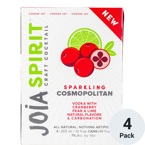 Joia Sparkling Cosmopolitan Ready To Drink Cocktail 4 Pack | 355ML