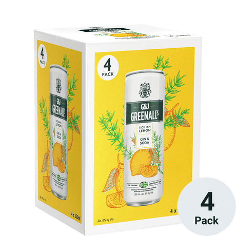 G&J Greenall's Sicilian Lemon & Soda Ready To Drink Cocktail at CaskCartel.com