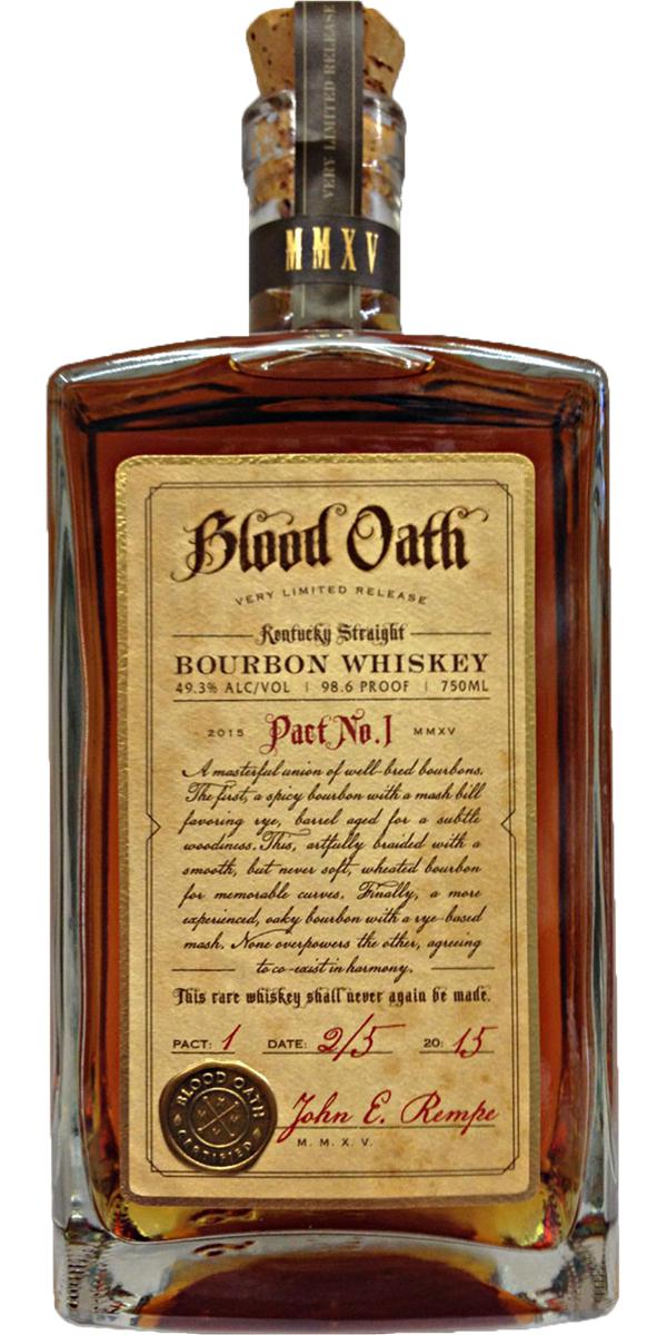 Blood Oath Pact 1 | 2015 One-Time Limited Release | Kentucky Straight Bourbon Whiskey