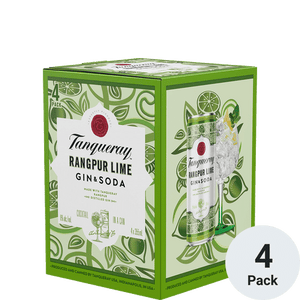Tanqueray Rangpur Lime & Soda Ready To Drink Cocktail | 4pk-12oz Cans at CaskCartel.com