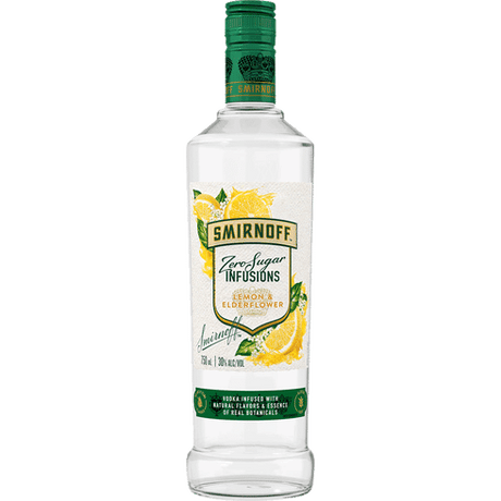 Smirnoff Zero Sugar Infusions Lemon & Elderflower Vodka  at CaskCartel.com