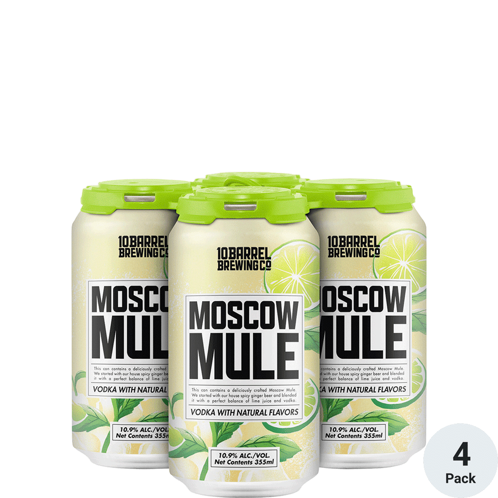 BUY] 10 Barrel Moscow Mule Ready To Drink Cocktail (4) Pack Cans