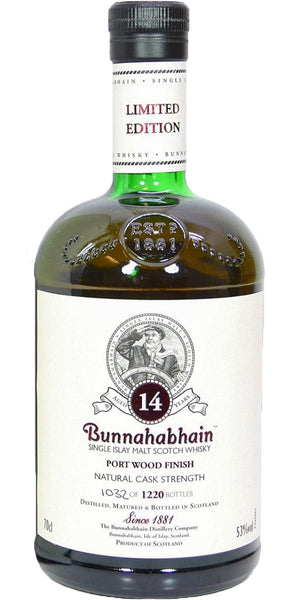 Bunnahabhain 14 Year Old Port Wood Finish Scotch Whisky | 700ML at CaskCartel.com