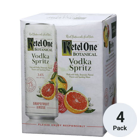 Ketel One Botanical Spritz Grapefruit & Rose Vodka Cocktail 4 Pack | 12OZ at CaskCartel.com