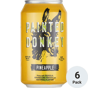 Painted Donkey Pineapple Margarita Cocktail 6 Pack | 12OZ at CaskCartel.com