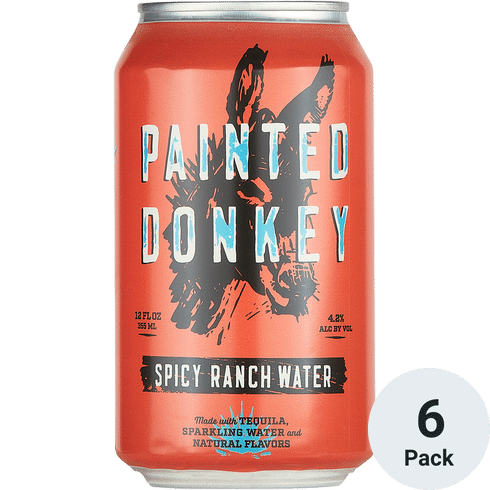 Painted Donkey Spicy Ranch Water Cocktail 6 Pack | 12OZ