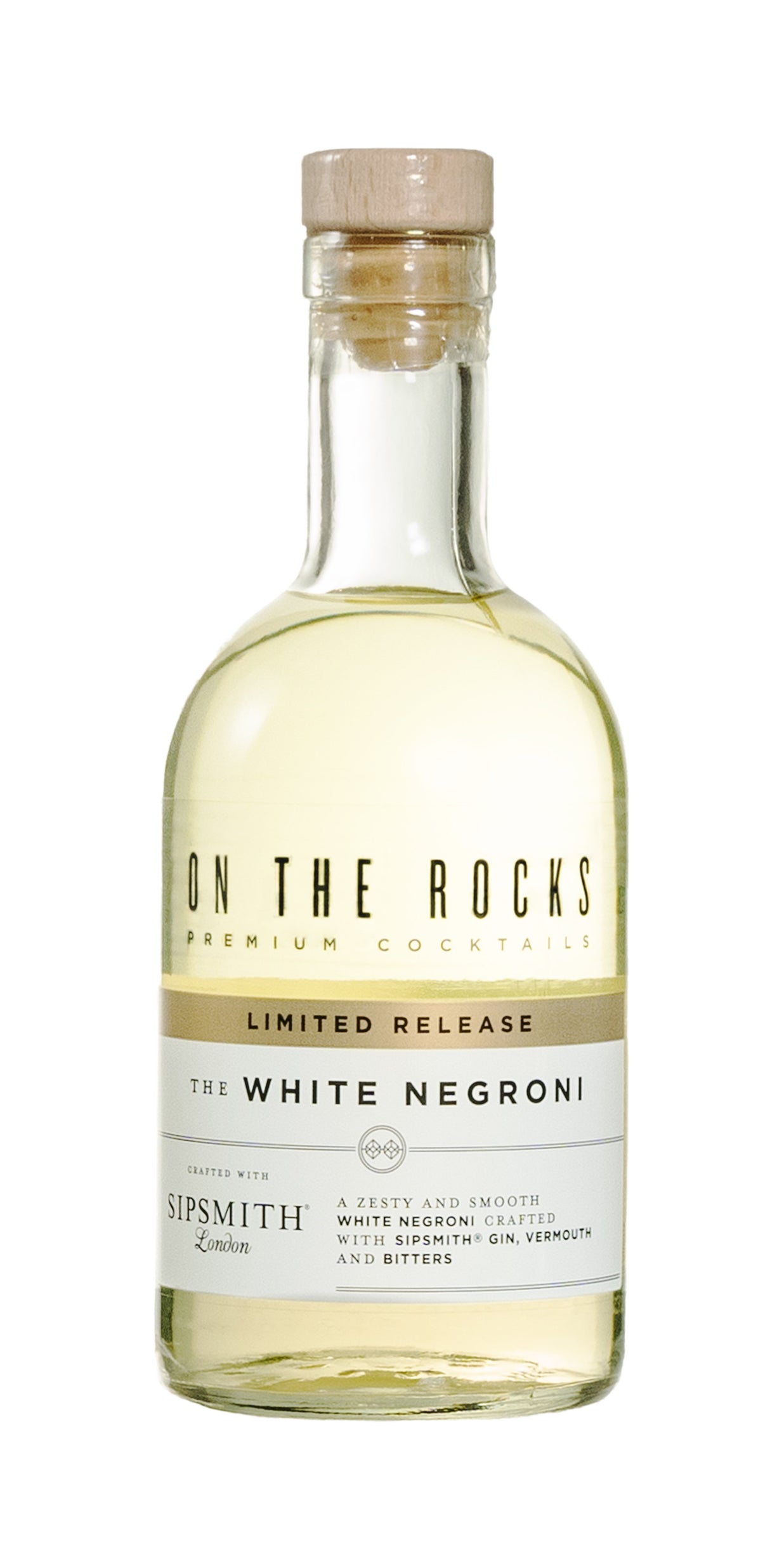 On The Rocks White Negroni Made With Sipsmith Gin Premium Cocktail | 375ML at CaskCartel.com