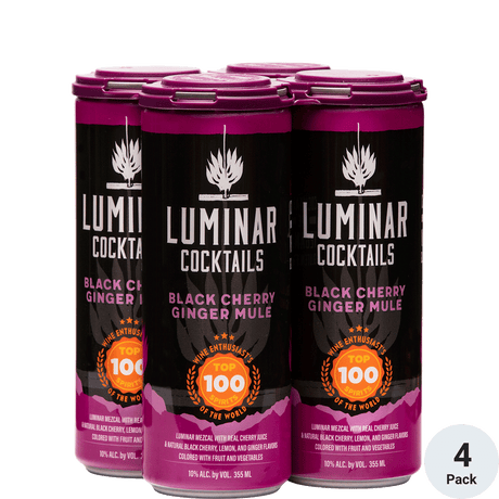 Luminar Black Cherry Ginger Mule Cocktail | 4*12oz Cans at CaskCartel.com