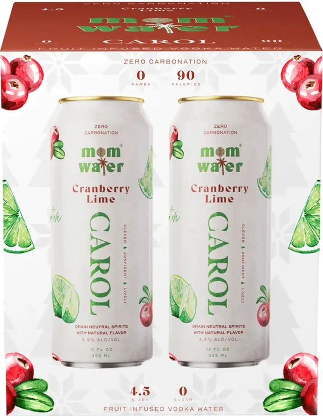 Mom Water Carol Cranberry Lime Cocktail | 4x355ML at CaskCartel.com