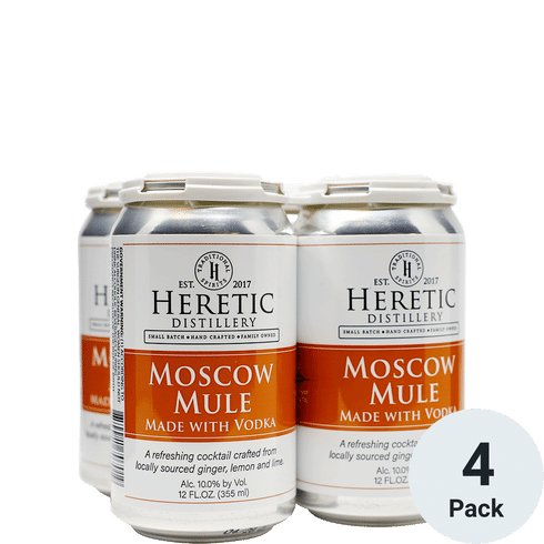 Heretic Moscow Mule Ready To Drink Cocktail 4 PACK | 12OZ