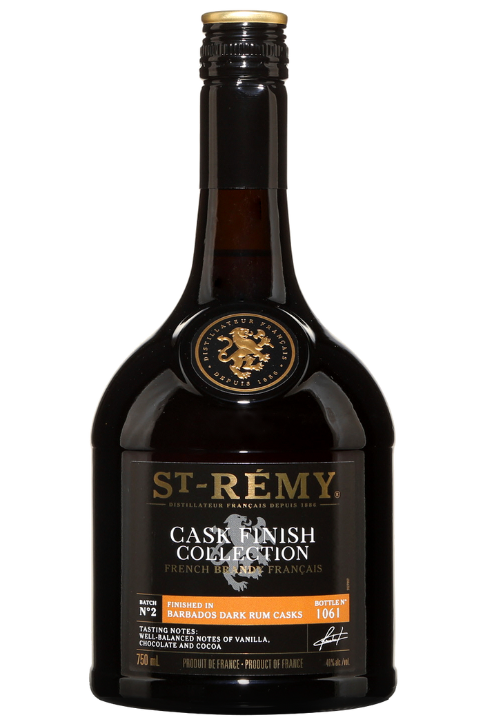 St. Remy 'Cask Finish Collection' Finished in Barbados Dark Rum Casks French Brandy