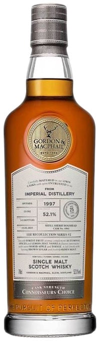 Gordon & Macphail Imperial 25 Year Old Refill Sherry Hoggie # 4961 Cask Strength Connoisseur's Choice 1997 Scotch Whisky | 700ML at CaskCartel.com
