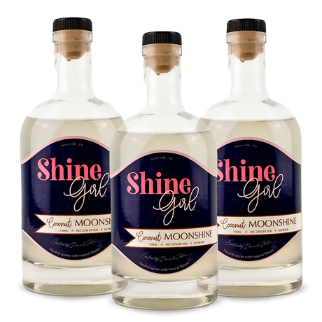 Shine Girl Moonshine | Coconut Moonshine (3) Bottle Bundle at CaskCartel.com