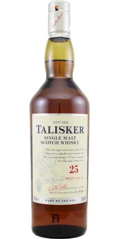 Talisker 25 Year Single Malt Scotch Whiskey