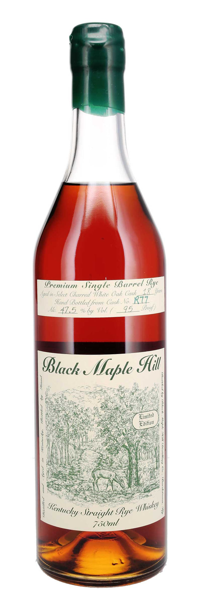 Black Maple Hill 18 Year Cask R77 Single Barrel Kentucky Straight Rye Whiskey