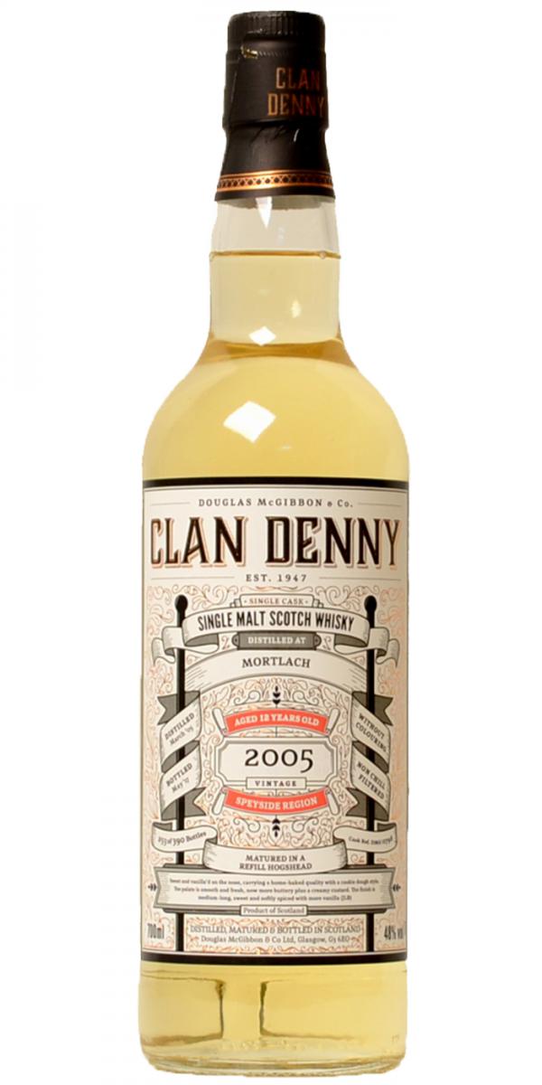Mortlach 2005 Vintage (B.2017) 12 Year Old The Clan Denny Scotch Whisky | 700ML at CaskCartel.com