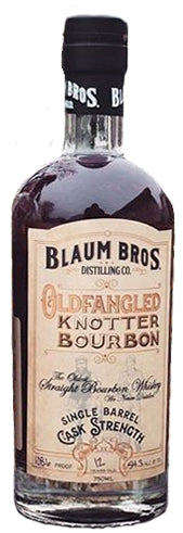 Blaum Bros 12 Year OLDFANGLED Knotter Cask Strength 106.6 Proof Straight Bourbon Whiskey