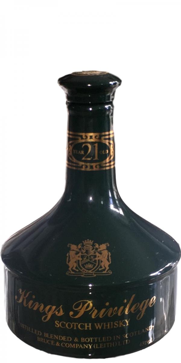 Kings Privilege 21 Year Old Porcelana Decanter Scotch Whisky | 700ML