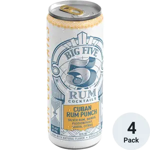 Big Five Cuban Rum Punch | 4X355ML at CaskCartel.com