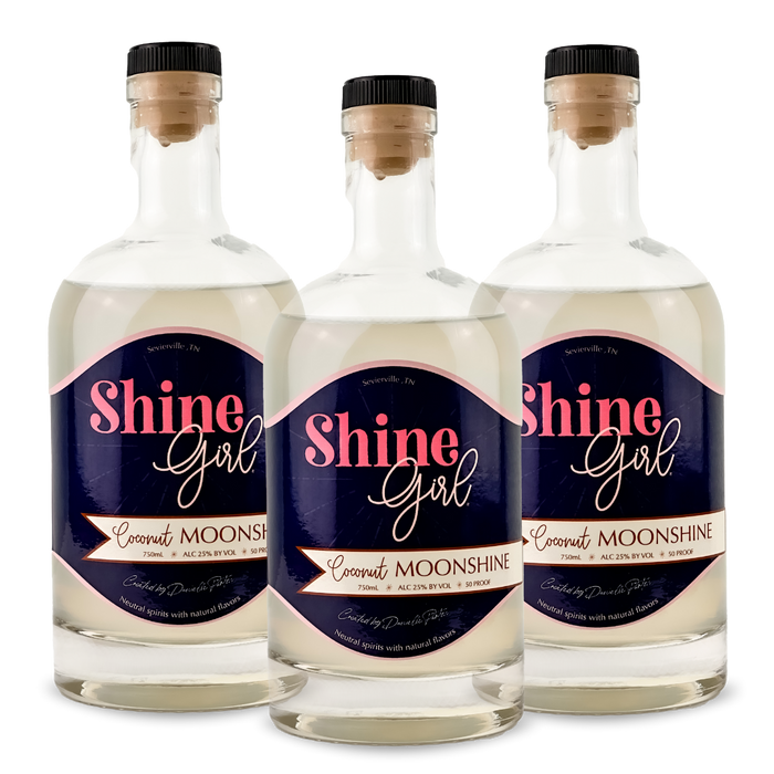 Shine Girl Moonshine | Coconut Moonshine (3) Bottle Bundle