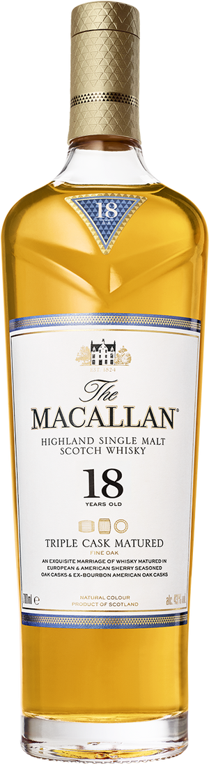 The Macallan 18 Years Old Triple Cask Single Malt Whisky - CaskCartel.com
