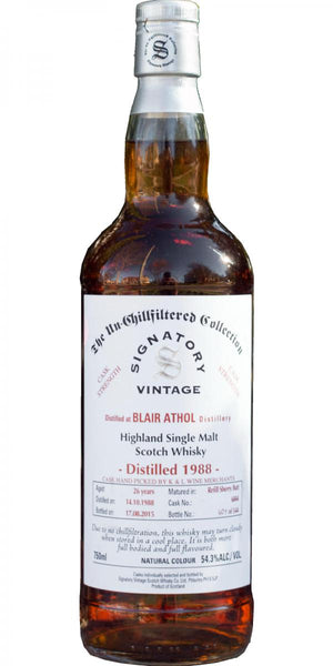 Signatory Vintage Blair Athol 1988 Un-Chillfiltered Highland Single Malt Scotch Whisky - CaskCartel.com